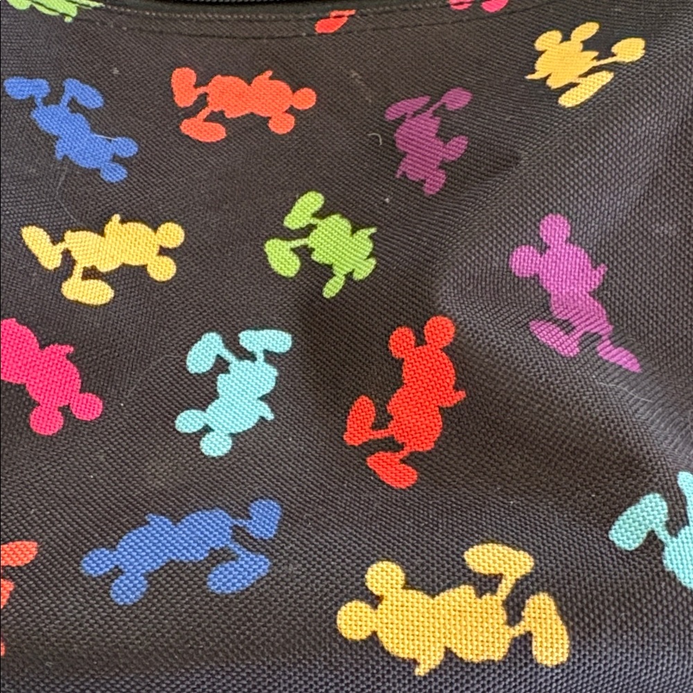Disney Black Backpack with Colorful Mickey Mouse Silhouettes Walt Disney World - Picture 6 of 9